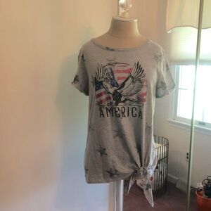 America eagle tie top